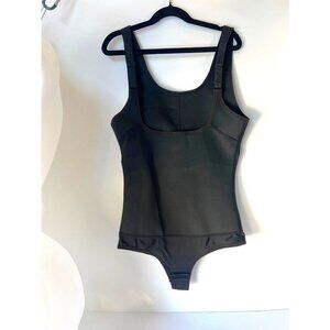 Women's Shapewear Open Bust Black Bodysuit Faja Size Medium